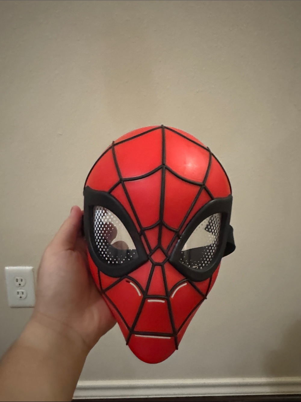 Kids Red Spider Hero Costume Mask